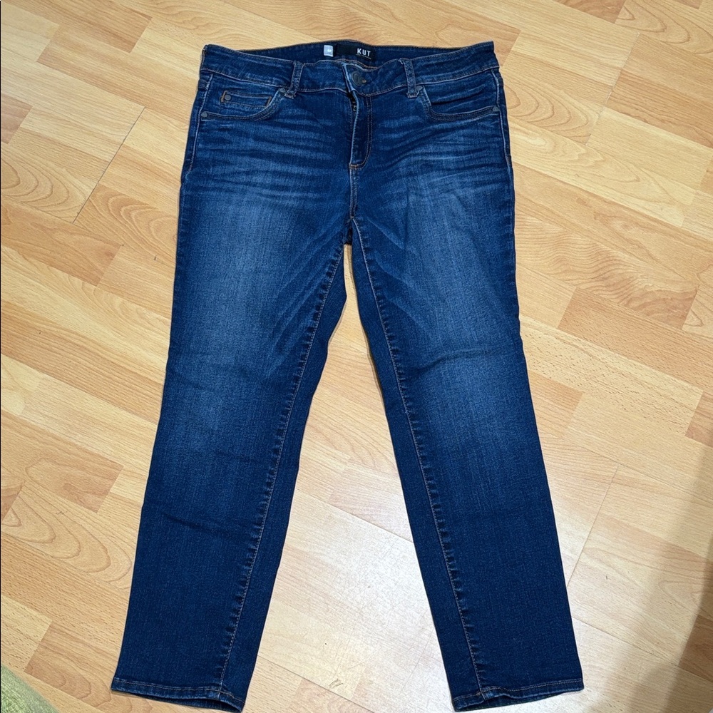 Kut from the Kloth Dark Blue Straight Leg Jeans